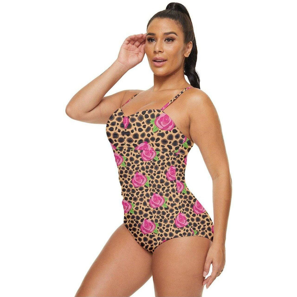 CHEETAH ROSE Retro Full Coverage Swimsuit - Poison Arrow Retro