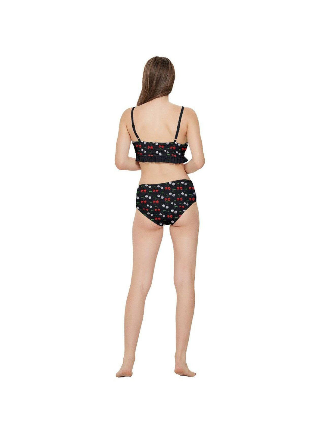 CHERRY SKULLS & DICE Frilly Bikini Set - Poison Arrow Retro