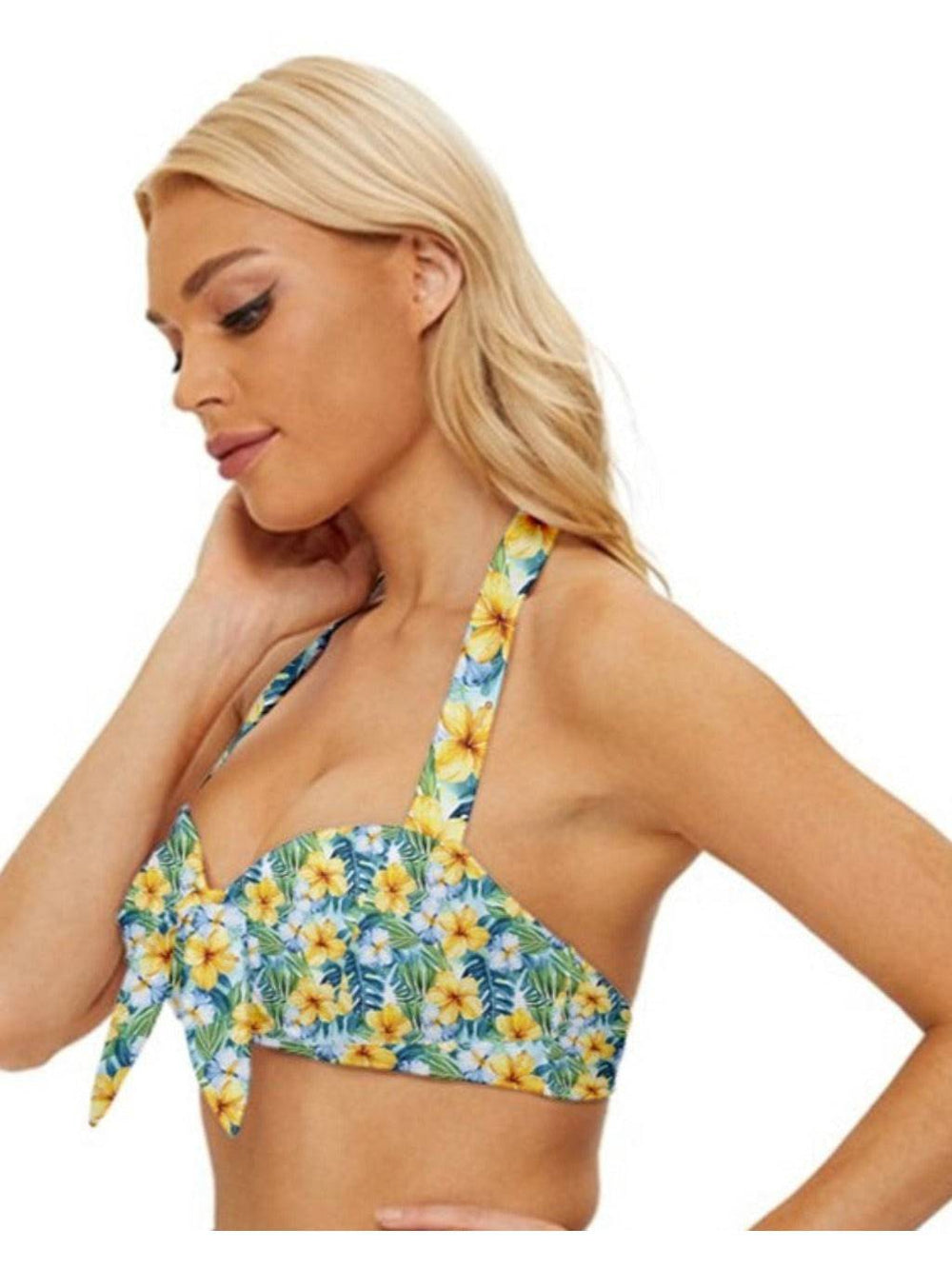 Lets Luau Vintage Style Bikini Top - Poison Arrow Retro