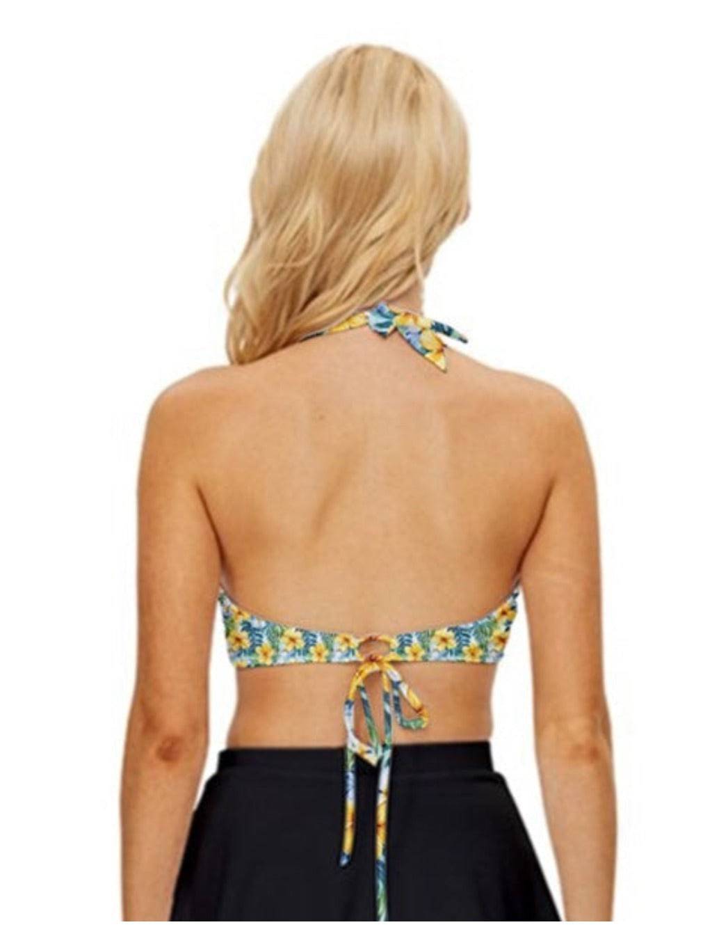 Lets Luau Vintage Style Bikini Top - Poison Arrow Retro