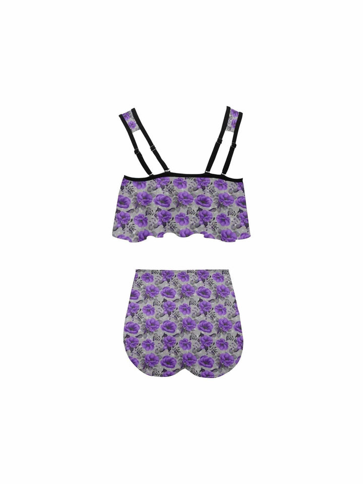 PURPLE ROSES High Waisted Bikini