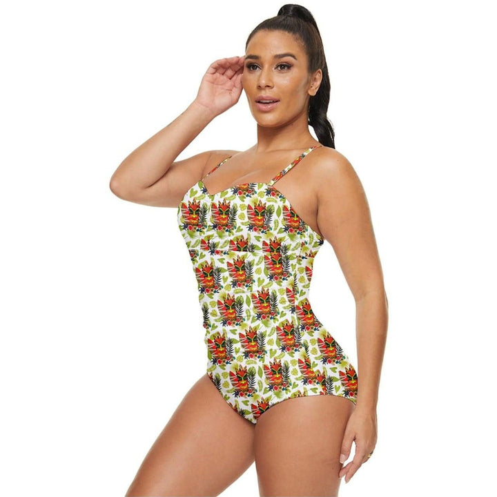 Tropical Tiki Retro Full Coverage Swimsuit - Poison Arrow Retro