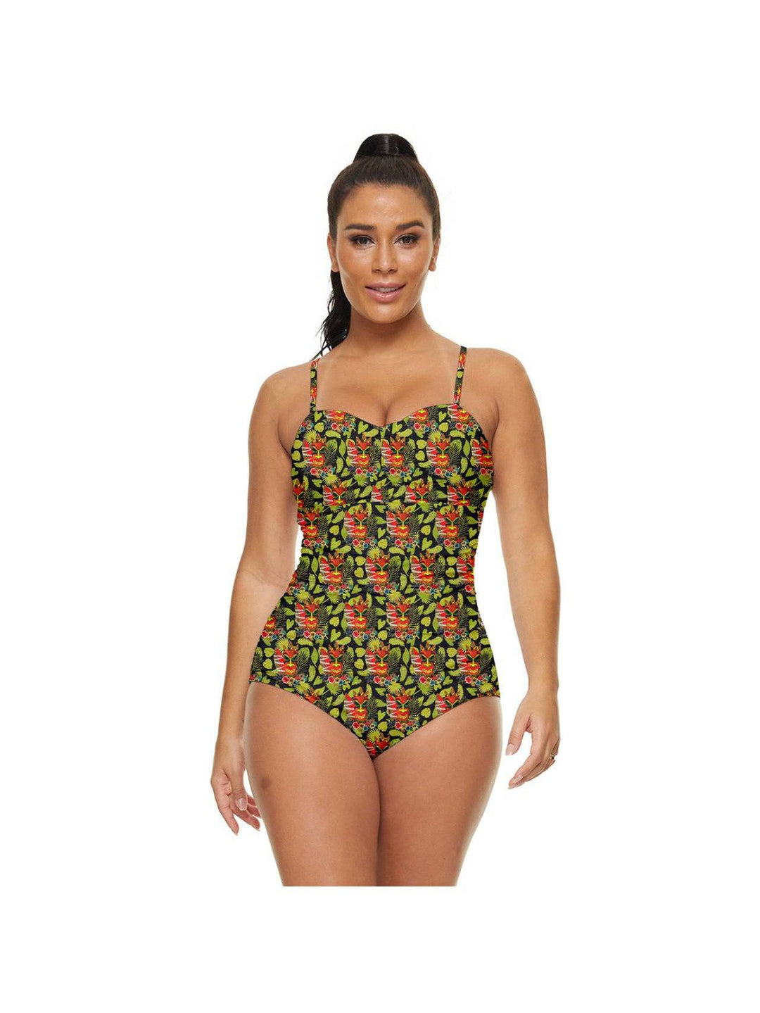 Tropical Tiki Retro Full Coverage Swimsuit - Poison Arrow Retro