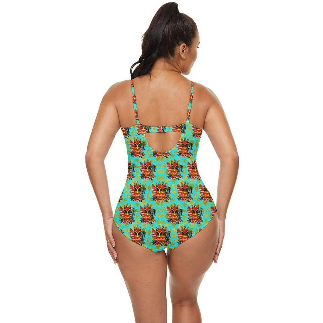 Tropical Tiki Retro Full Coverage Swimsuit - Poison Arrow Retro