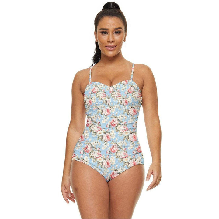 Vintage Roses Retro Full Coverage Swimsuit - Poison Arrow Retro