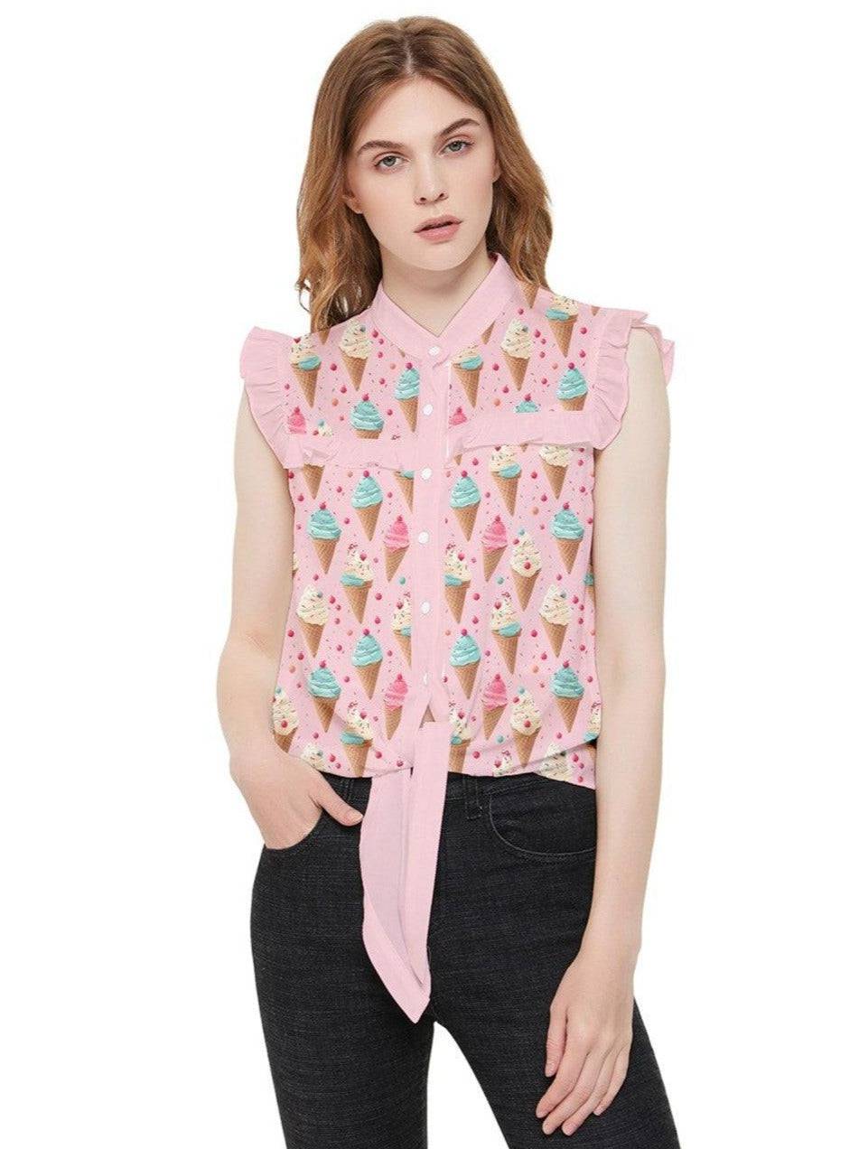 Ice Cream Sprinkles Ladies Top - Poison Arrow Retro