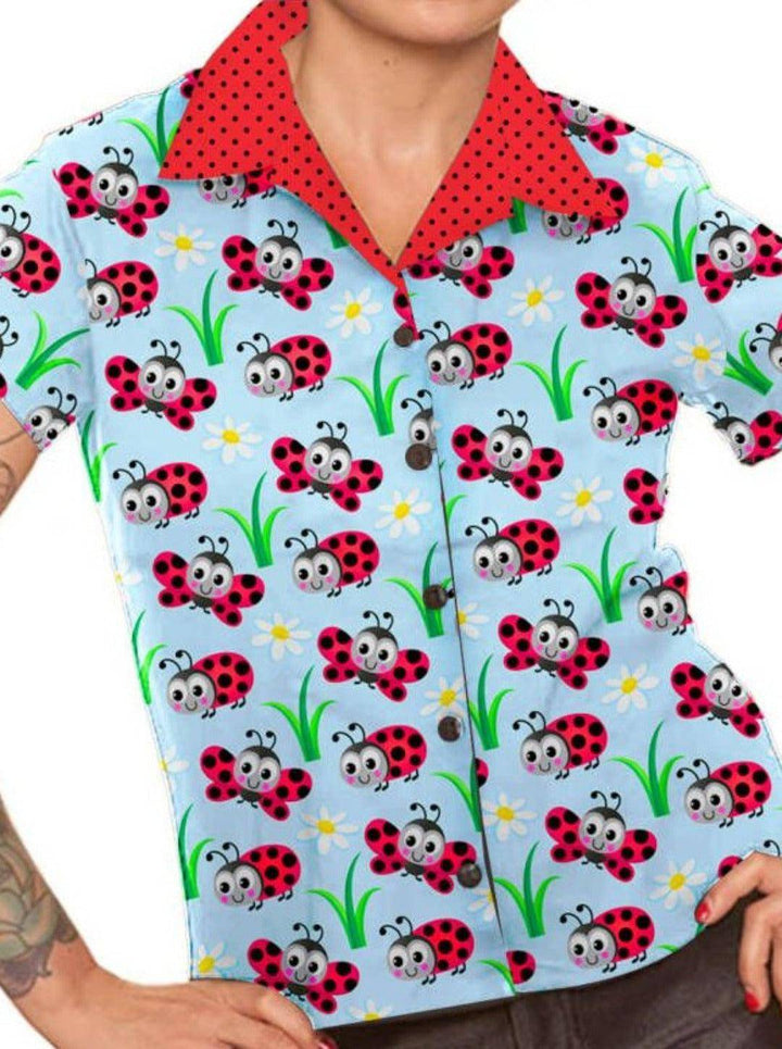 Ladybugs Retro Diner Top - Poison Arrow Retro