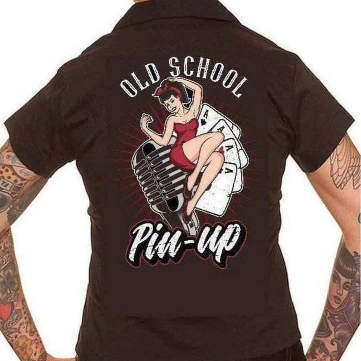 Old School Pin Up Retro Diner Top - Poison Arrow Retro