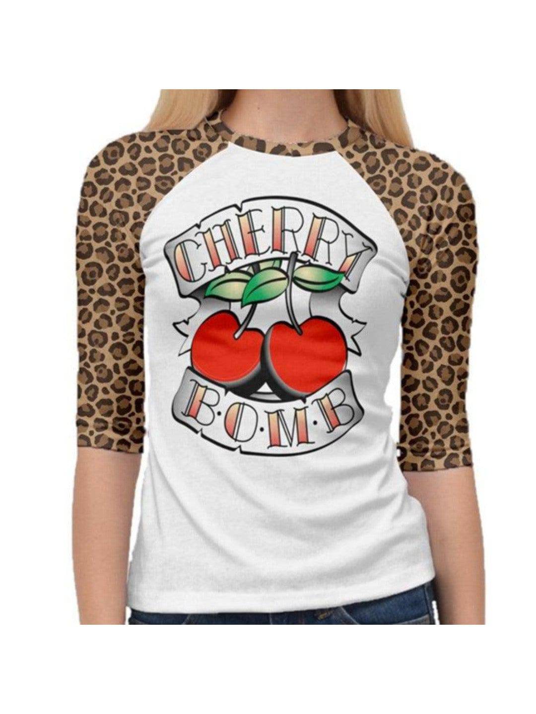 Cherry Bomb 3/4 Raglan Tshirt