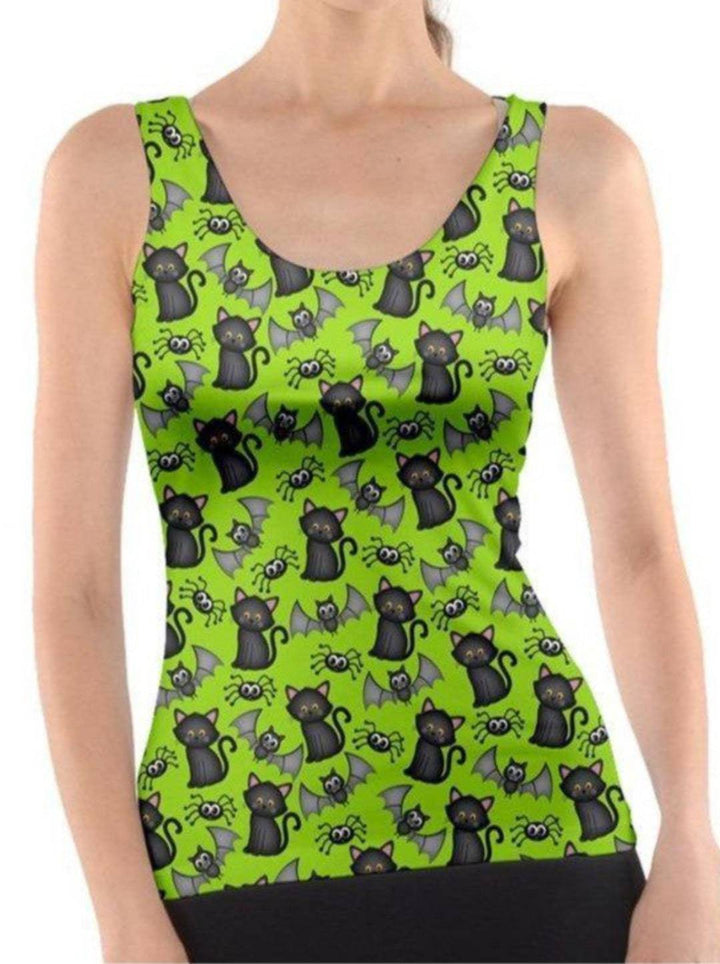 JINX GREEN Tank Top - Poison Arrow Retro