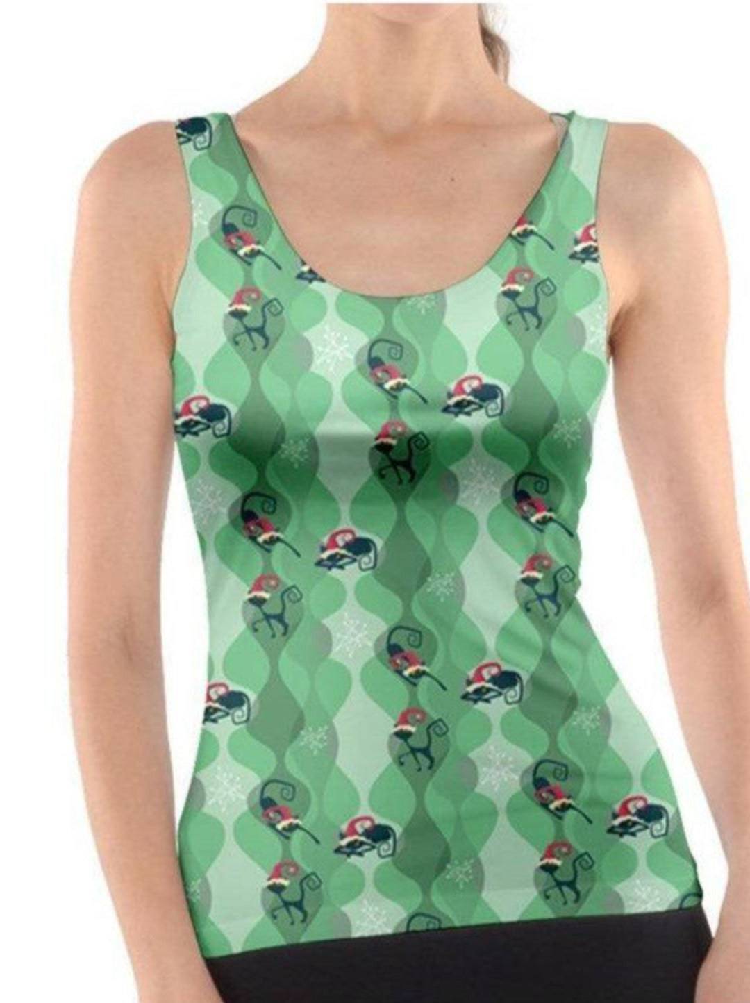 RETRO CHRISTMAS CATS Tank Top - Poison Arrow Retro