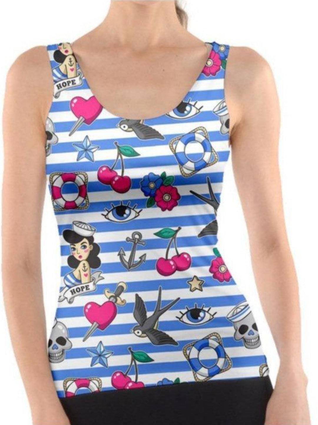 SAILOR GAL Tank Top - Poison Arrow Retro