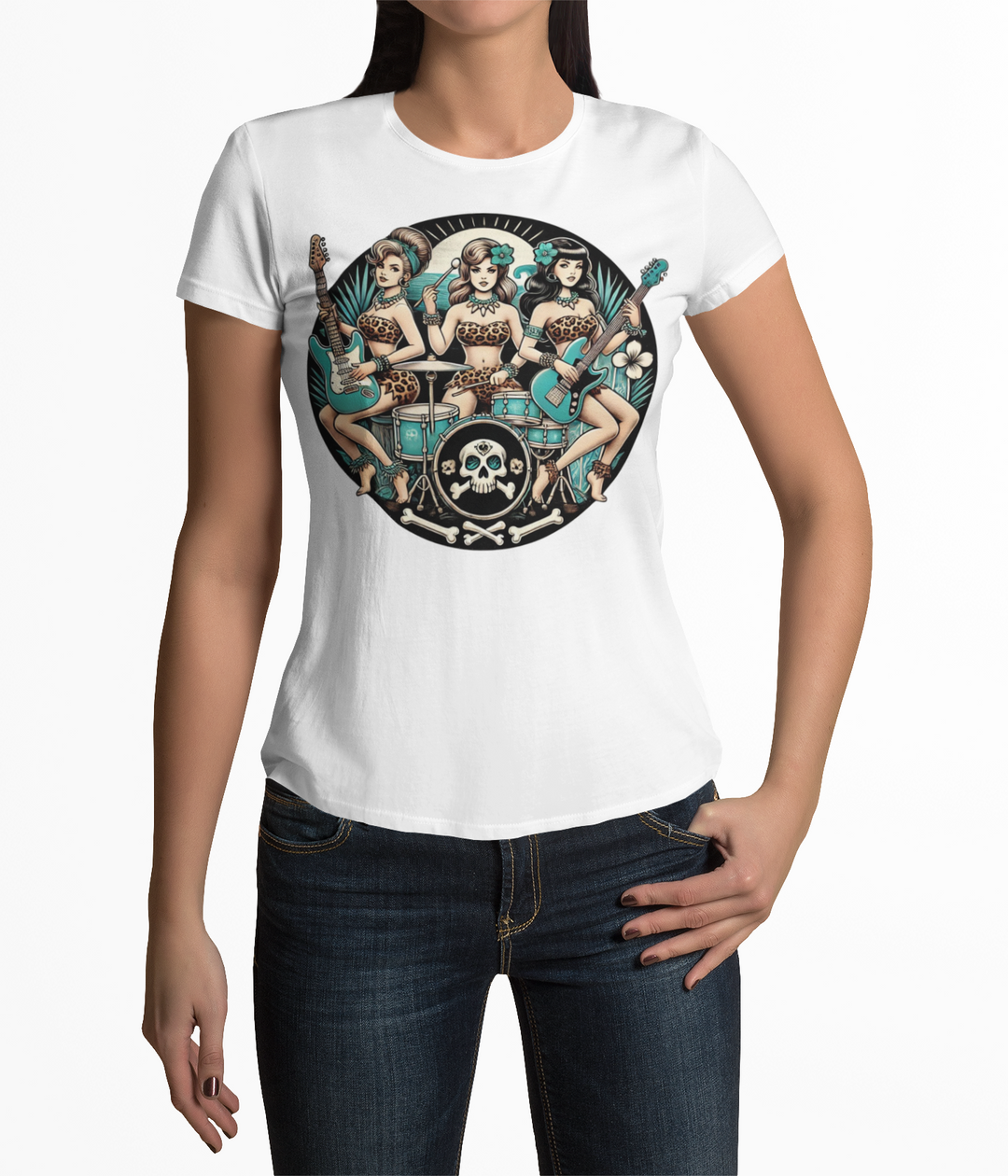 Bone Shaker Babes Women's Tee - Poison Arrow Retro