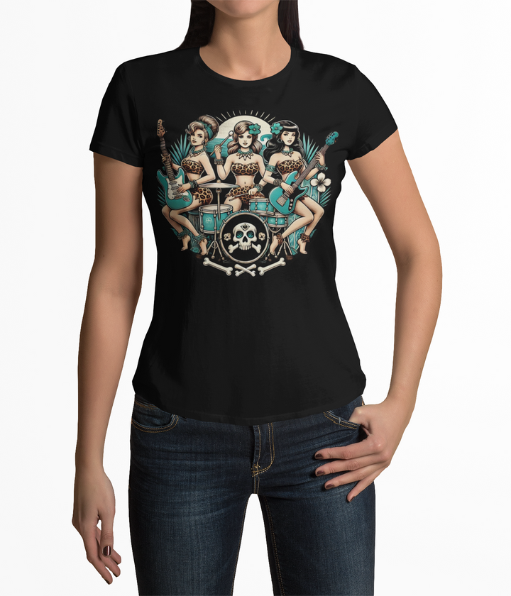 Bone Shaker Babes Women's Tee - Poison Arrow Retro