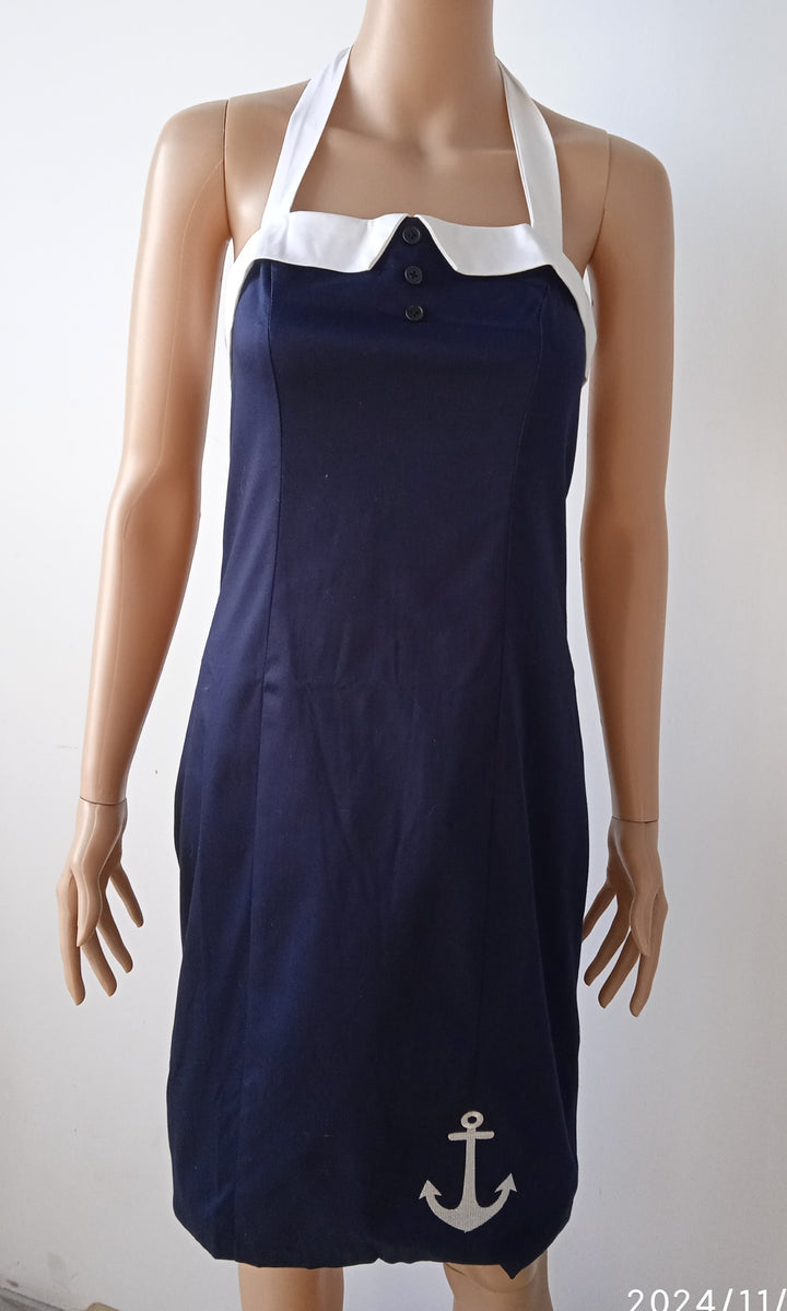 Navy Nautical Pencil Dress