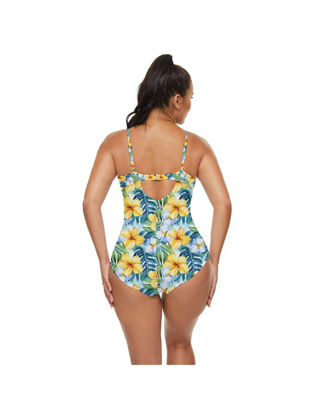Tropical Hibiscus Full Coverage Swimsuit