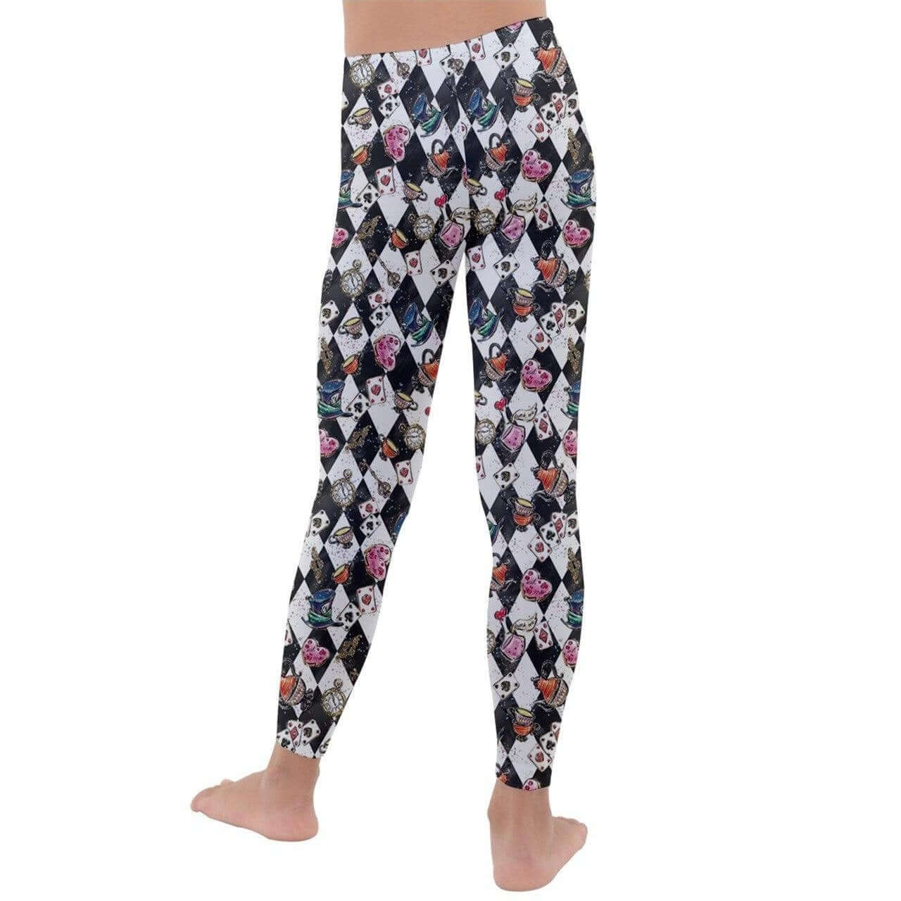 Alice in Wonderland Girls Leggings Poison Arrow Retro