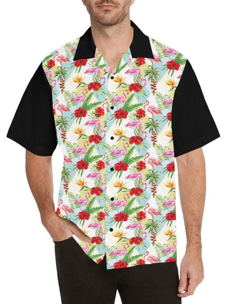 Flamingos Button Up Shirt