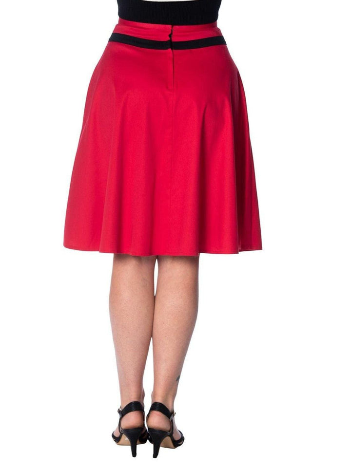 ROCKIN RED Skirt by BANNED UK
